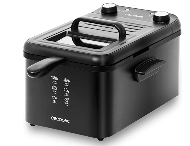 Cecotec freidora eléctrica CleanFry Infinity 4000 Full INOX. 4 L
